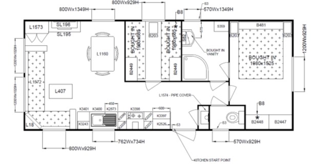 chalet-plattegrond